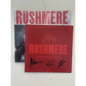 Mumford and Sons SIGNED RUSHMERE CD W/AUTOGRAPHED INSERT NEW #1